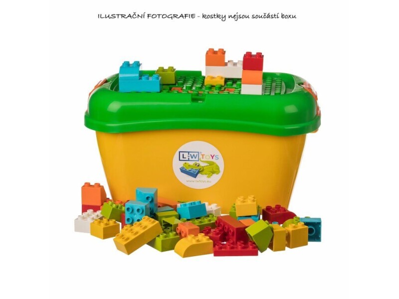 L-W Toys Junior Plastový box - Junior kostky